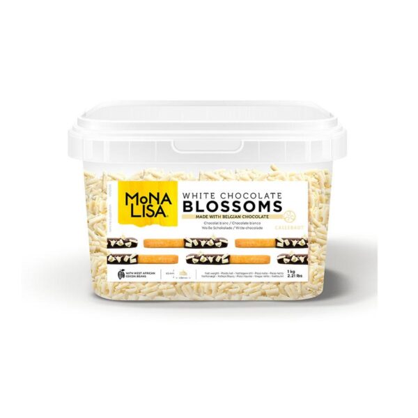 BLOSSOMS MONALISA CALLEBAUT WHITE 1KG