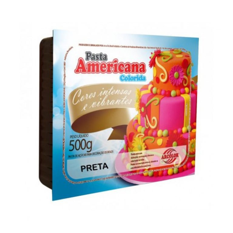 Pasta Americana Preta Arcolor 500g Divina Cereja