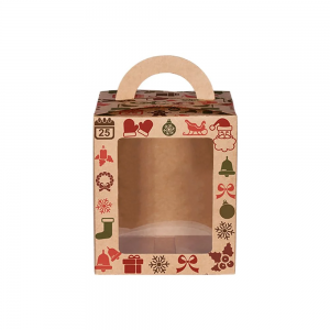 CAIXA PANETONE 7876 VISOR VINTAGE KRAFT 100G