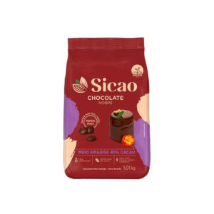 GOTA CHOCOLATE NOBRE SICAO MEIO AMARGO 40% 1.01 KG
