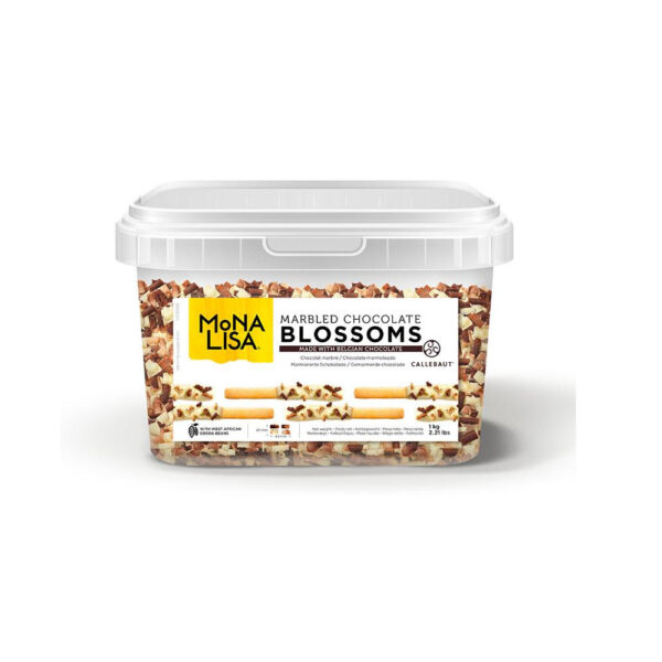 BLOSSOMS MONALISA CALLEBAUT WHITE E DARK 1KG