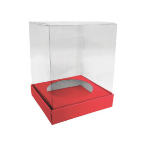 CAIXA PANETONE 100G VITRINE COM BERÇO VERMELHO 122265 / 122330