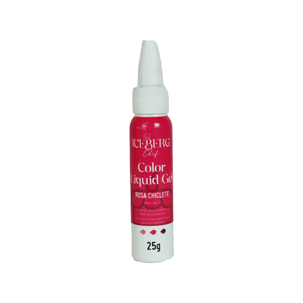 CORANTE GEL ROSA CHICLETE ICEBERG 25G