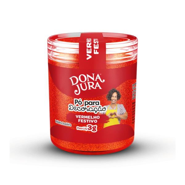 PO DECORACAO DONA JURA VERMELHO FESTIVO 3G
