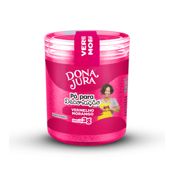 PO DECORACAO DONA JURA VERMELHO MORANGO 3G