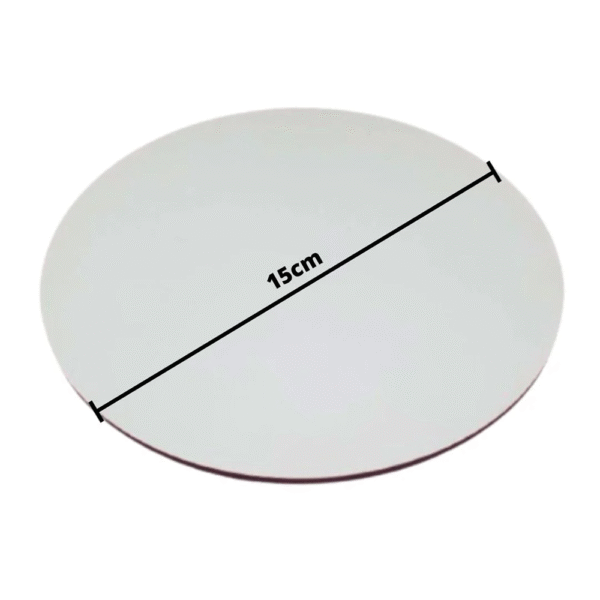 CAKE BOARD MDF BRANCO 15CM