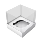 CAIXA 1 CUPCAKE KRAFT-WHITE 4815 CTAMPA TRANSPARENTE 1