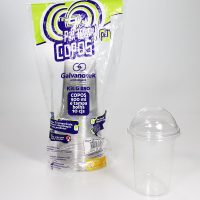 G 850 Copo Cristal 500ml com tampa bolha sem furo 10 unid