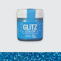 glitz glitter azul fab 5g