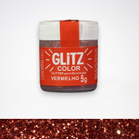 glitz glitter vermelho fab 5g